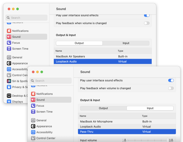Devices in SysPrefs